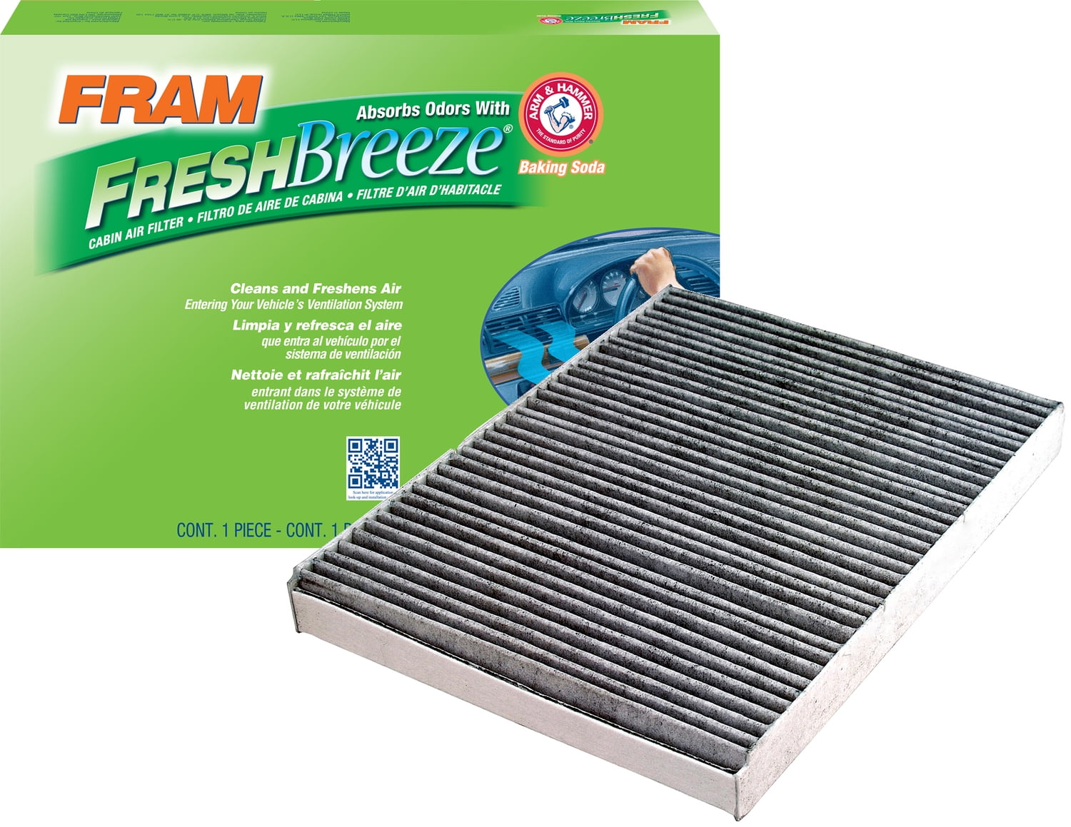 Fram Fresh Breeze Cabin Air Filter Cf8644a Walmart Com