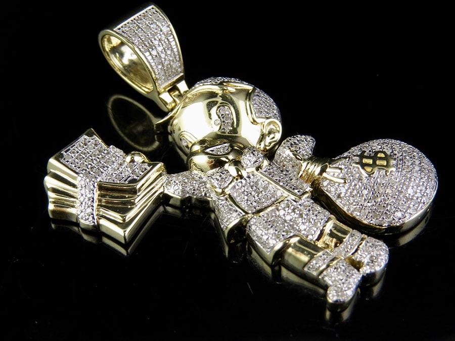 richie rich diamond pendant