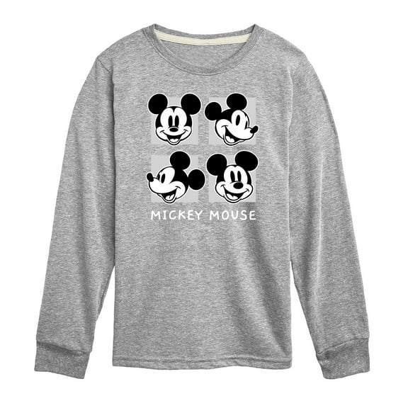 Disney - Mickey & Friends - Mickey's Expressions - Toddler And Youth Long Sleeve Graphic T-Shirt