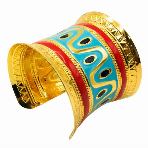 UNDERWRAPS Cleopatra Egyptian Metal Bracelet - Cuff Bracelets for Women, Egyptian Costume Accessories, Jewelry Gift, Ancient Egyptian Decor