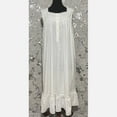 thumbnail image 4 of SoieRose 100% White Cotton Sleeveless Victorian Nightgown - SR-1024, 4 of 8