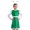 Green, variant on TiaoBug Kids Girls Alien Outerspace Dress-up Metallic Robot A Line Dress with Feeler Headband Blue 6