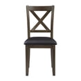 thumbnail image 6 of Kingfisher Lane 5 Piece 36" Square Wooden Dining Set in Charcoal Brown, 6 of 9