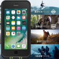 thumbnail image 4 of Lifeproof FR Series Waterproof Case for iPhone SE 3rd Gen 2022, iPhone SE 2nd 2020, iPhone 8, iPhone 7 NOT Plus - Non-Retail Packaging - Night LITE Black/Lime, 4 of 7