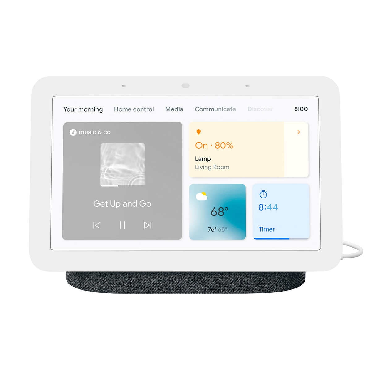Google - Brandclub - Google Nest Hub (2nd Gen), 2-pack Gray