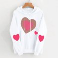 thumbnail image 1 of Tejiojio Womens Fall Clearance Long Sleeve Heart Pocket Hoodie Sweatshirt Jumper Pullover Tops Blouse, 1 of 2