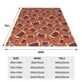 thumbnail image 3 of Pofeuu American Football1 Print Ultra-Soft Micro Fleece Blanket,for Bed Or Sofa,All Season Throw Blankets Flannel Blanket-60"x50", 3 of 7