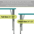 thumbnail image 3 of Tot Mate Versa Markerboard School Desk, Adjustable Height Kids Table, Island, 14-23"H Wing, 3 of 5