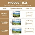 thumbnail image 5 of Throw Sofa Cover Soft Washable Decorative Couch Covers for 3 Cushion with Tassels Furniture Protector for Pets and Kids 91x134in, 5 of 5