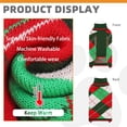 thumbnail image 3 of Suéter navideño clásico para perros KOOLTAIL, cuello alto a cuadros, talla XS, 3 of 7
