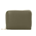 thumbnail image 1 of Credit Card Holder, Small Leather Zipper Card Case Wallet for Women, 1 of 5