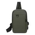 thumbnail image 6 of Hvmvliv Men's Running Sports Chest Bag, Versatile Casual Small Backpack, Water-Resistant Breathable Green, 6 of 6