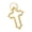 Gold, variant on Elegant Gothic Crucifix Keychain Gift Gold Silver Carabiner Bag Ornament for Weddings Anniversaries Special Occasions