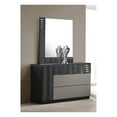 thumbnail image 3 of Best Master Romania 6-Drawer Poplar Wood Bedroom Dresser in Black/Zebra, 3 of 4