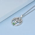 thumbnail image 5 of JO WISDOM Women Necklace,925 Sterling Silver Tree of Life Yggdrasil Pendant Necklace with AAA Cubic Zirconia, 5 of 6