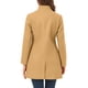 thumbnail image 3 of Abrigo de mujer INSPIRE CHIC de longitud media con cuello alto, de un solo botón, abrigo de invierno en color caqui, talla XS, 3 of 7