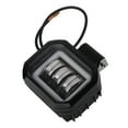 thumbnail image 3 of Luz de trabajo LED de 3,5 pulgadas, 6000 K, 30 W, impermeable, cuadrada, con forma de ojo de ángel, para coche, ATV, barco, vehículo todoterreno (luz ámbar), 3 of 14