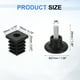 thumbnail image 2 of Uxcell 8 juegos de pies niveladores, M6x19x19mm Plástico Ajustable para Muebles, Inserto Rosqueado Cuadrado para Niveladores de Muebles de Mesa y Silla, Negro, 2 of 7