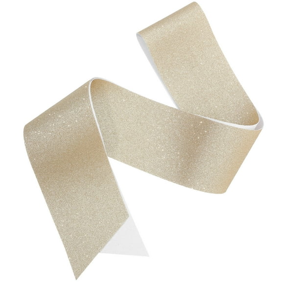 HOOWIFFY Golden Glitter Sash  1Pack Versatile DIY Decor Wedding Prom Beauty Pageants