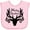AD-Pink, variant on Inktastic Merry Christmas Reindeer Antlers with Ornaments Boys or Girls Baby Bib