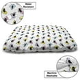 thumbnail image 3 of Purple and Yellow Pet Bed, Little Colorful Cartoon Bird Character Drawings on Plain Backdrop, Resistant Pad for Dogs and Cats Cushion with Removable Cover, 24" x 39", White Multicolor, by Ambesonne, 3 of 4