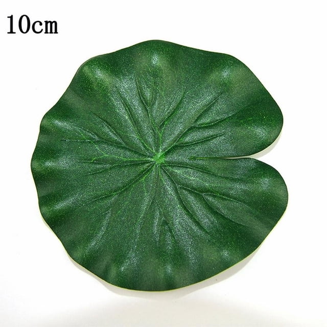 Bgsha 10XArtificial Fake Lotus Leaves Leaf Water Lily Floating Pool Plant Garden Decor