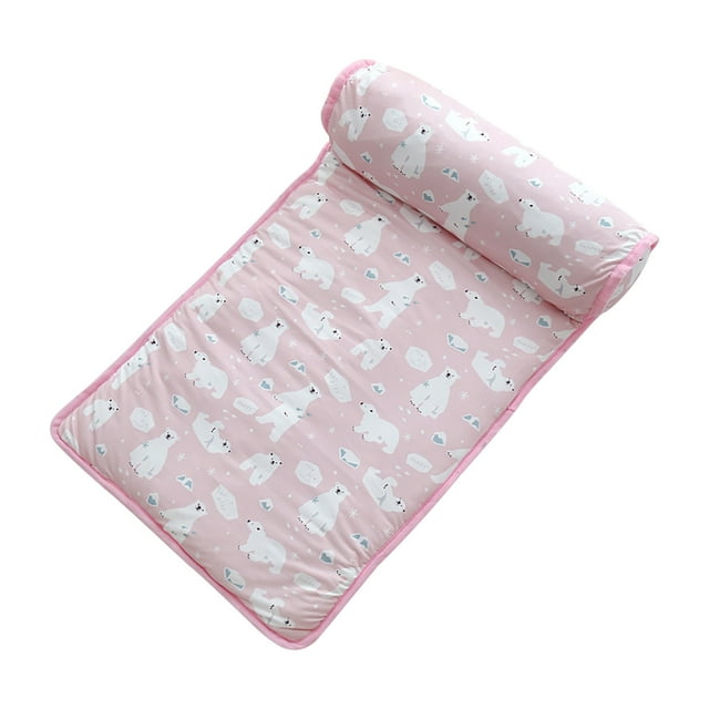 Fiudx Esterilla Refrescante de Verano para Mascotas, Cojín de Seda Fría Autorefrescante, Relleno de Algodón Suave, Transpirable y Cómoda, Lavable a Máquina, Portátil para Exteriores, Cama para Perros