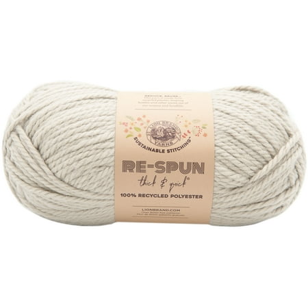 Lion Brand Yarn Re-Spun T&Q Pumice Stone 843-150AM Recycled Super Bulky 223yd 12oz Yarn