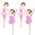 thumbnail image 2 of LOLIPPYY Set of 4 Ballet Dancer Cupcake Toppers, Ballerina Cake Decorations, Ballet Themed Party Cake Ornaments for Kids, 2 of 7