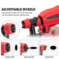 thumbnail image 5 of 500W Electric Spray Gun 1000ML Household Paint Sprayer Flow Control Easy Spraying Adjustable Nozzle For Furniture/Walls/Fences ,User-Friendly Design, 5 of 5