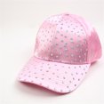 thumbnail image 6 of OOOUM Sparkly Baseball Caps For Women Fashionable Lightweight Breathable Dad Hats Adjustable Holiday Party Sun Hats Pink, 6 of 7