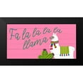 thumbnail image 2 of Bailey, Ann 18x11 Black Modern Framed Museum Art Print Titled - Fa La La Llama, 2 of 5