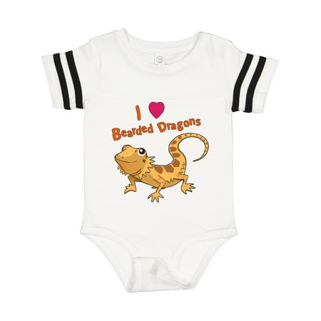 

Inktastic I Love Bearded Dragons Gift Baby Boy or Baby Girl Bodysuit