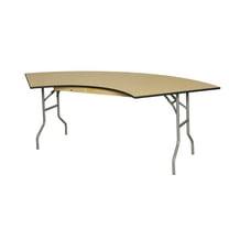 Table - 5' WFT Series Russian Birch Wood Serpentine - Rubber Edge