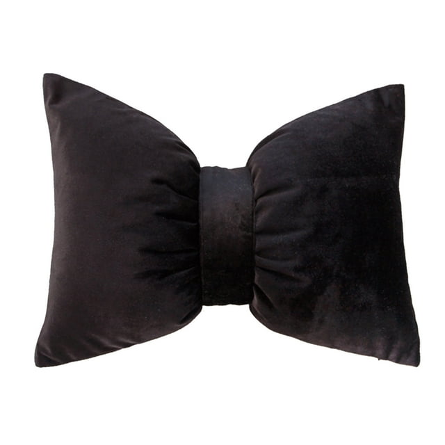 11x16 Inch Vanity Chair Back Pillow with Removable Adjustable Bow Decorative Cushion for Home Styling Headboard Car Backrest