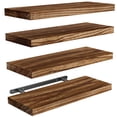 thumbnail image 1 of Juego de 4 Repisas Flotantes AMADA HOMEFURNISHING de Madera de Paulownia, 1 of 7