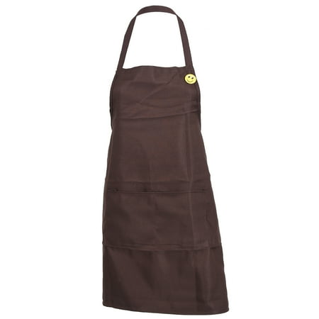 

Plain Apron with Pocket Kitchen Cooking Craft Baking Coffee