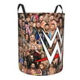 thumbnail image 2 of Large Laundry Basket with Handle, WWE Collapsible Laundry Hamper, Dirty Clothes Storage Basket for Living Room, Bathroom, Bedroom, College Dorm, 2 of 7