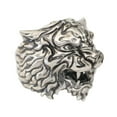 thumbnail image 2 of 925 Sterling Silver Armored Tiger Ring Biker Punk Jewelry TA398 Small Model US Size 7.5, 2 of 16