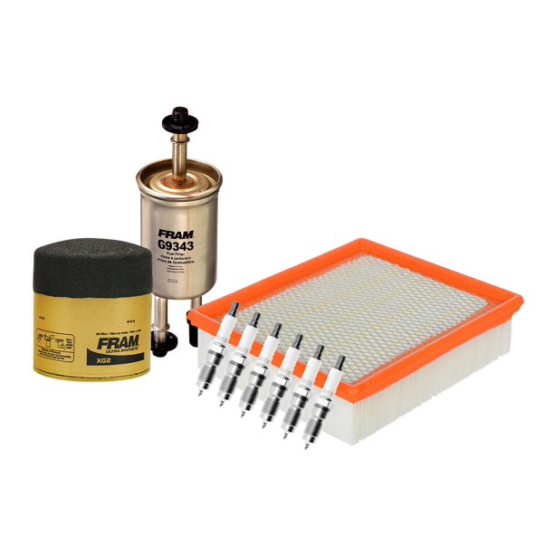 Kit De Bujías Iridio, Filtro De Aire, Filtro Para Aceite Sintético Y Filtro De Combustible 9 PIEZAS Afinación Sin Aceite Compatible con Ranger 2009 A 2011 Ford V6 4.0L