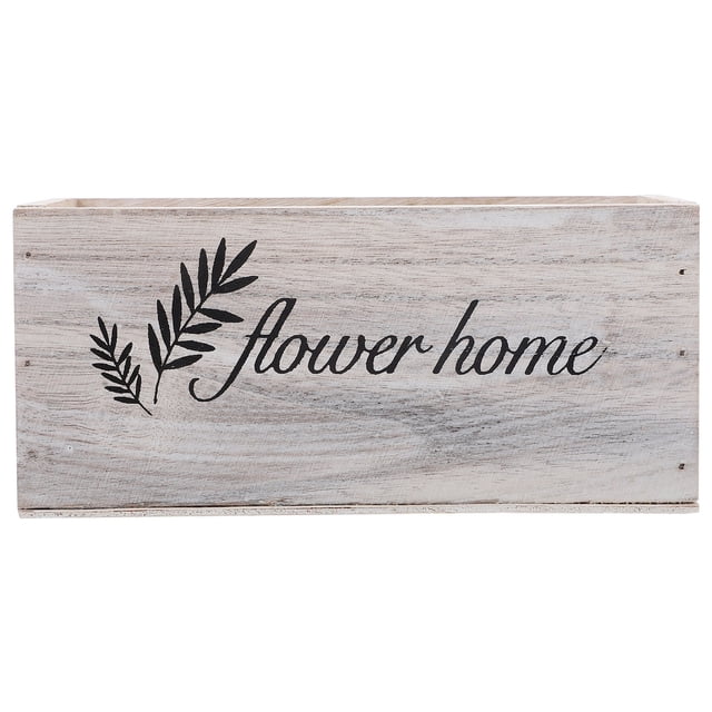 Pot de Fleurs en Bois Rétro, Support Décoratif pour la Maison