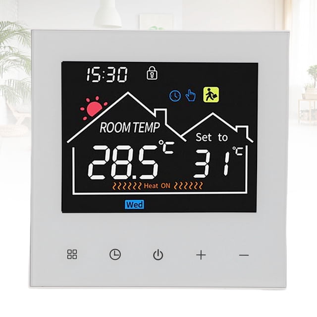 Thermostat Intelligent, Écran Tactile LCD, Contrôleur de Température pour Chauffe-Eau avec Réglage Intelligent