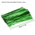 thumbnail image 2 of Uxcell Foil Twist Ties 8" Plastic Closure Tie for Tying Bread, Candy, Cookies, Gift Bags, Green 750 Pack, 2 of 5