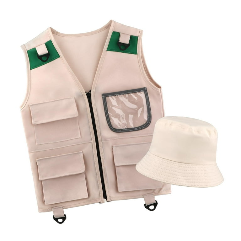 Children Toys Explorer Kits Washable Cargo Vest for Zoo Keeper