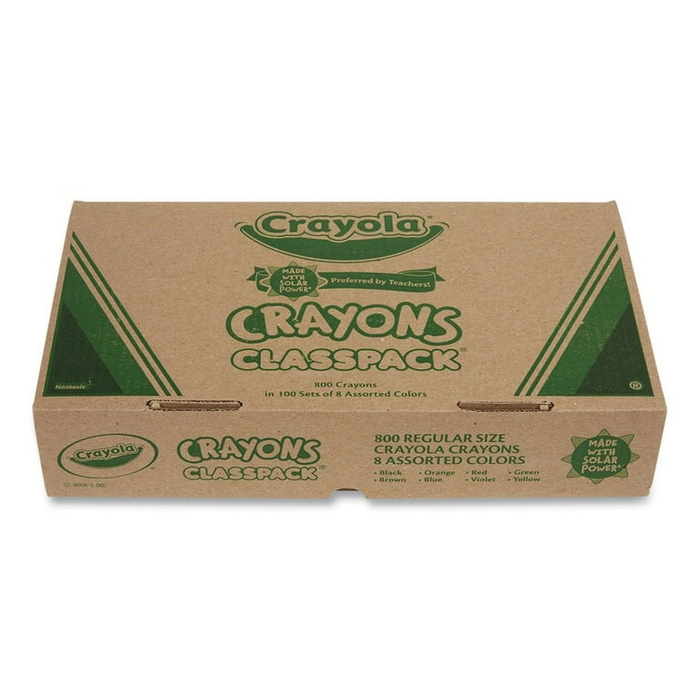 Crayons, 8 Assorted Colors, 800/Pack Crayons, 8 Assorted Colors, 800/Pack