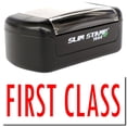 thumbnail image 1 of Slim Pre-Inked First Class Stamp, Slim 1444, Ultra Slim Design, Impression Size 1/2" by 1-3/4", Up to 25,000 Impressions - Red Ink, 1 of 10