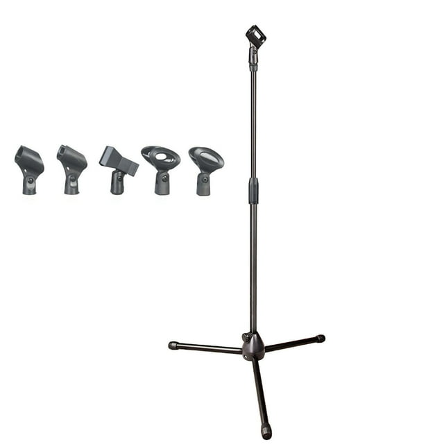 Trépied de Microphone, Support de Microphone Réglable Trépied de Sol Trépied de Micro Ingénierie de Précision