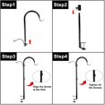 thumbnail image 4 of 3 Pack Three Span Deck Hook, 37 Inches Deck Bird Feeder Pole, 4 of 6