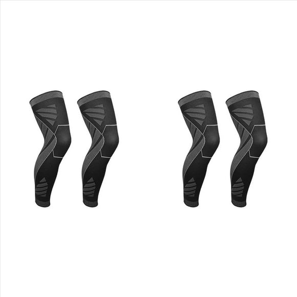 4X Compresión de Pierna , de Compresión de Pierna , Mangas de Compresión para Rodillas y Piernas L