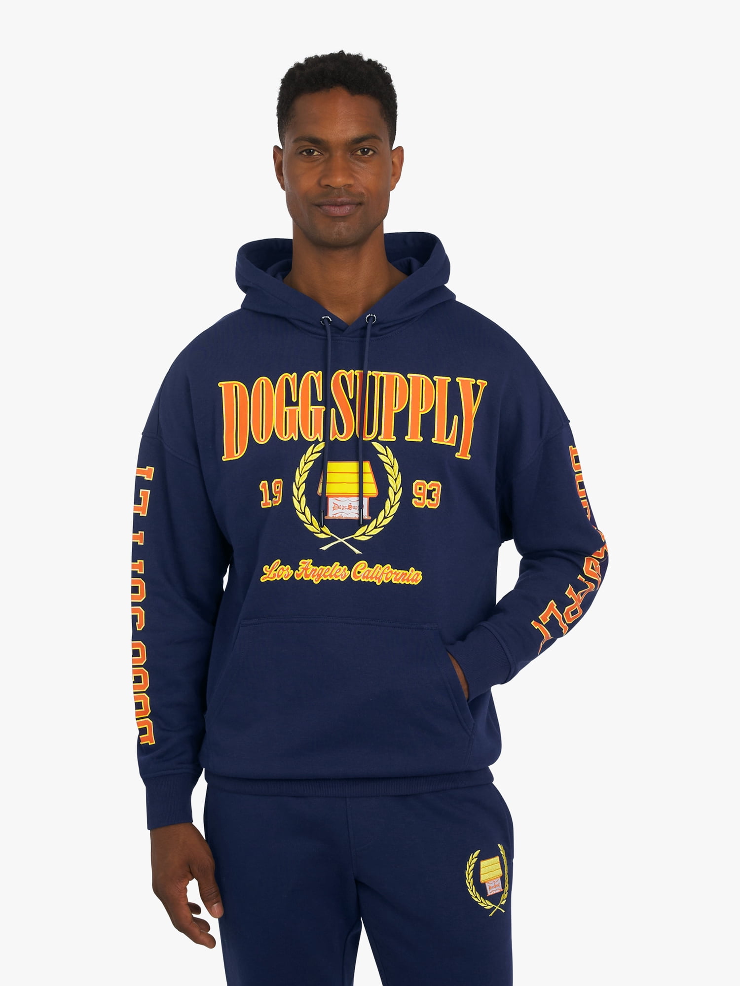 Dogg Supply by Snoop Dogg All-Gender Young Men's and Women's Collegiate Sweatshirt Hoodie, Sizes XS - 5XL